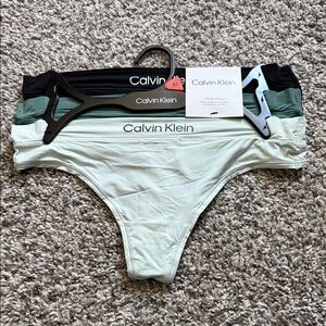 Calvin Klein Womens Bottoms - Light Green, Black, Dark Green